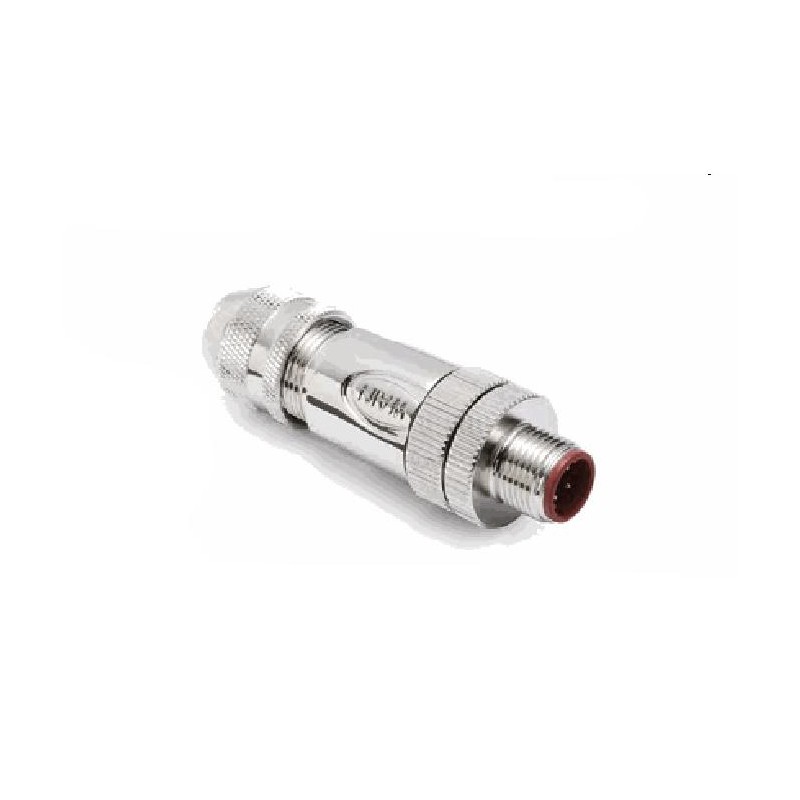 Connecteur mâle M12, 4 pol., codage D IP67, 4A, blindé